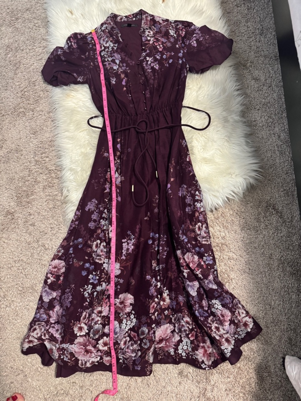 Forever New Plum Floral Maxi Dress - Picture 12 of 12